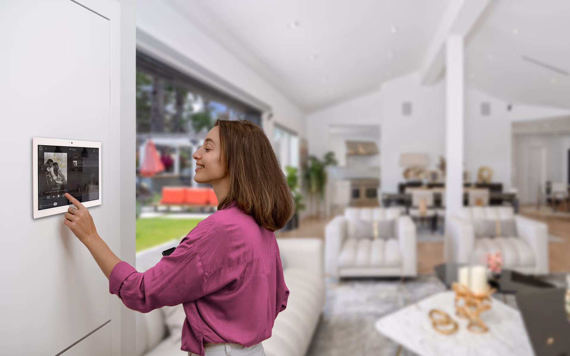Multiroom audio system controlled by Music in Every Room lady