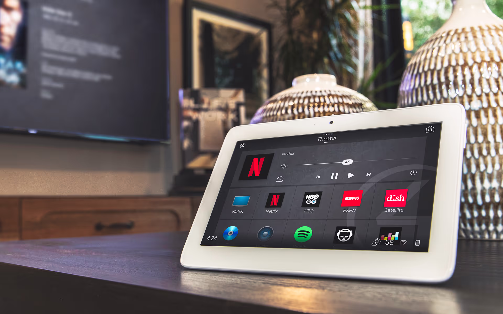 Control 4 platform on ipad