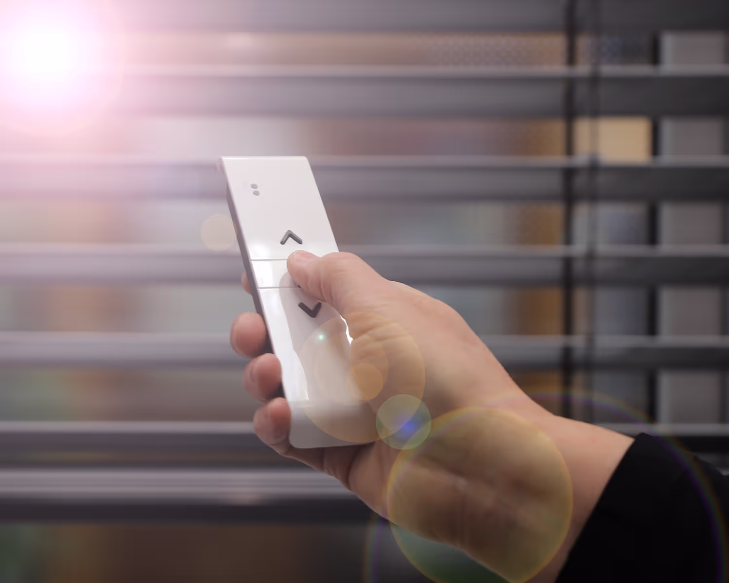 Blind control with a remote