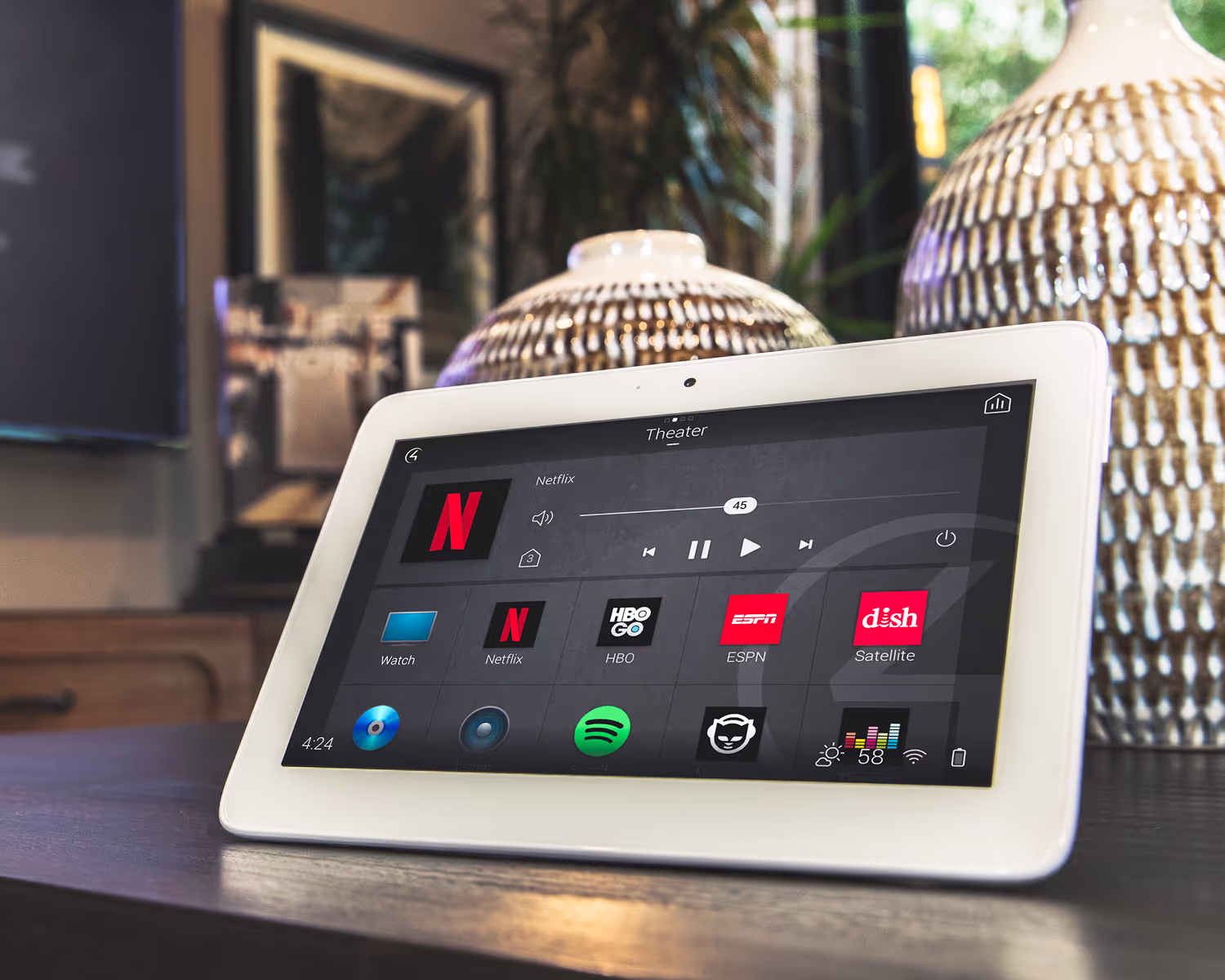 Control 4 platform on ipad